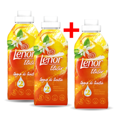 Lenor Elisir Sicilijanski snovi KOMPLET 2+1 GRATIS 3x 525ml